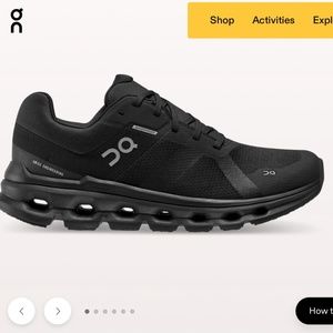 ON Cloudrunner Waterproof Black 8.5 Women's